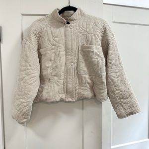 Seven for all Mankind cropped quilted jacket